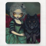 Loup-Garou:  Gotisk varg Mousepad för Noir rokokor musmattor