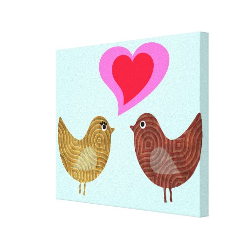 Love birds kanvastryck
