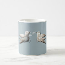 Love birdselegant och gulliga muggar