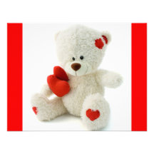 Love* för *Teddy björn gullig nalle Individuella Inbjudningskort