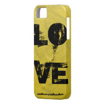 Love Iphone Black And Gold iPhone 5 Cases