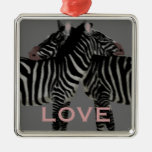LOVE-/Zebrasaffektion Julgranskulor