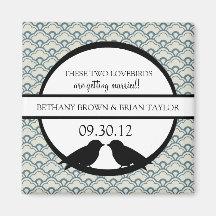 Lovebirdssamlingsspara datum magneter