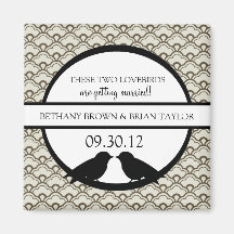 Lovebirdssamlingsspara datum magneter