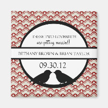Lovebirdssamlingsspara datum magneter