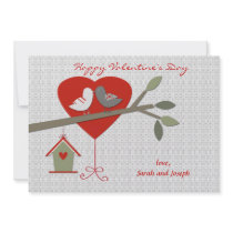 Lovebirdsvalentin kort för dag