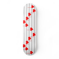 Love'n noterar skateboarden
