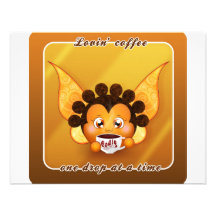 Lovin kaffe anpassade inbjudningskort