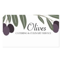 lövrika oliv förgrena sig matlagningkockvisitkorte