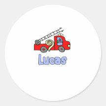 Lucas Rund Klistermärke