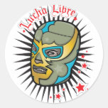 Lucha Libre maskerar den mexicanska brottningen Runda Klistermärken