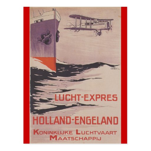 Lucht-Uttrycklig KLM Vykort
