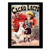 Lucien Lefevre kakao Lacte Vykort