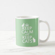 Lugna behålla och behållakatter kaffe koppar