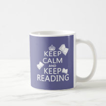 Lugna behålla och behållaläsning kaffe mugg