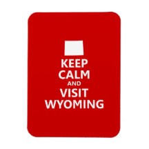 Lugna behålla och besök Wyoming Ninyl Magneter