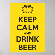 LUGNA BEHÅLLA OCH DRINKÖL PRINT