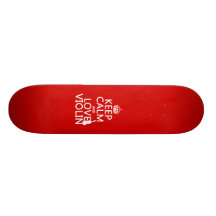 Lugna behålla och kärlekfiol (någon bakgrundsfärg) skate board decks