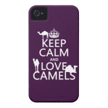 Lugna behålla och kärlekkamel (allt färgar), iPhone 4 cover