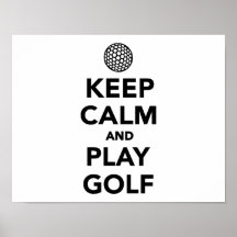 Lugna behålla och lekGolf Print