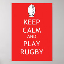 Lugna uppehälle & lekRugby Affischer