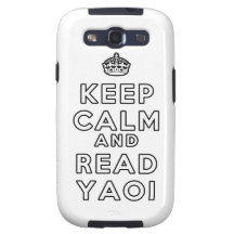 Lugnaa och lästa Yaoi för behålla Galaxy S3 Cases