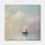 Lugnat hav för waterscape för havsIvan Aivazovsky  Kylskåps Magneter