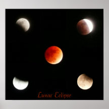 Lunar förmörkelse affischer