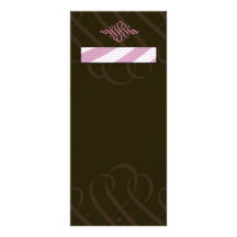 Luscious rosa- & chokladkuggekort rack kort designs