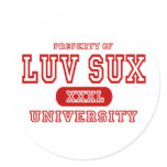 Luv Sux universitetar Klistermärke