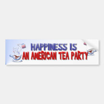 Lyckan är en bildekal för amerikanTeaparty