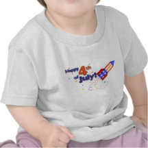 Lycklig 4th av den Juli babyskjortan Tshirts