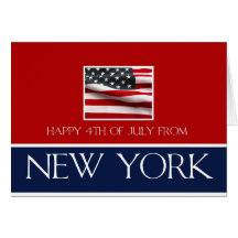 lycklig 4th Juli från New York Kort