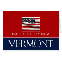 lycklig 4th Juli från Vermont Kort