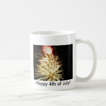 Lycklig 4th Juli! Kaffe Mugg