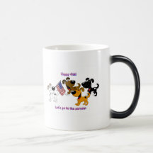 Lycklig 4th! Låt oss gå till paraden! Kaffe Muggar