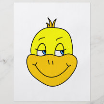 Lycklig ankaCartoon. Custom Flyer