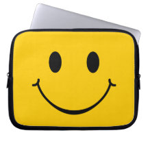 Lycklig ansikteSmileysleeve Datorskydds Fodral