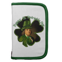 Lycklig Ben Franklin för st patrick's day Shamrock Organizer