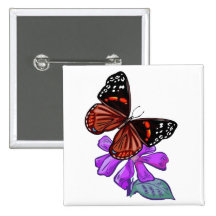 Lycklig blommaälskare pins
