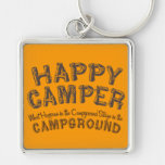 Lycklig campare - RV som campar Keychain Nyckelring