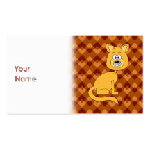 Lycklig Cat. Visit Kort