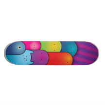 Lycklig familj skateboards