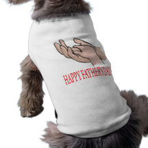 Lycklig fars dag t-shirt för hundar