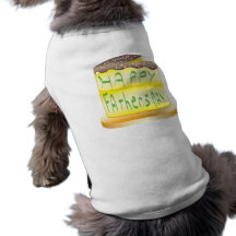Lycklig fars dag t-shirt för hundar