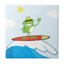 LYCKLIG GRODA CA för SURFARE 4419-Happy-Frog-While Kakel