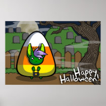 Lycklig Halloween Neekksy affisch