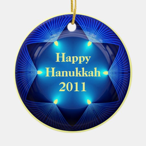 Lycklig Hanukkah 2011 prydnad Juldekoration