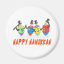 Lycklig Hanukkah dreidelsmagnet Kylskåpmagneter