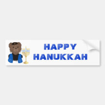 Lycklig Hanukkah för björn bildekal